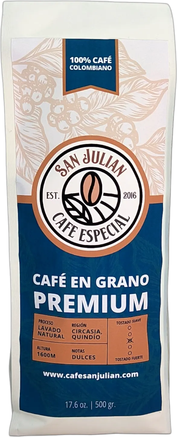 Café En Grano Natural 500gr Variedad Colombia - Arábica